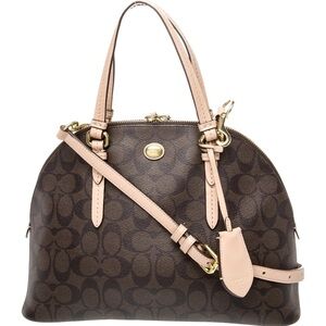 Coach Genuine Leather Top Handle with crossbody strap